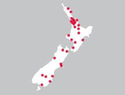Photo of NZ map