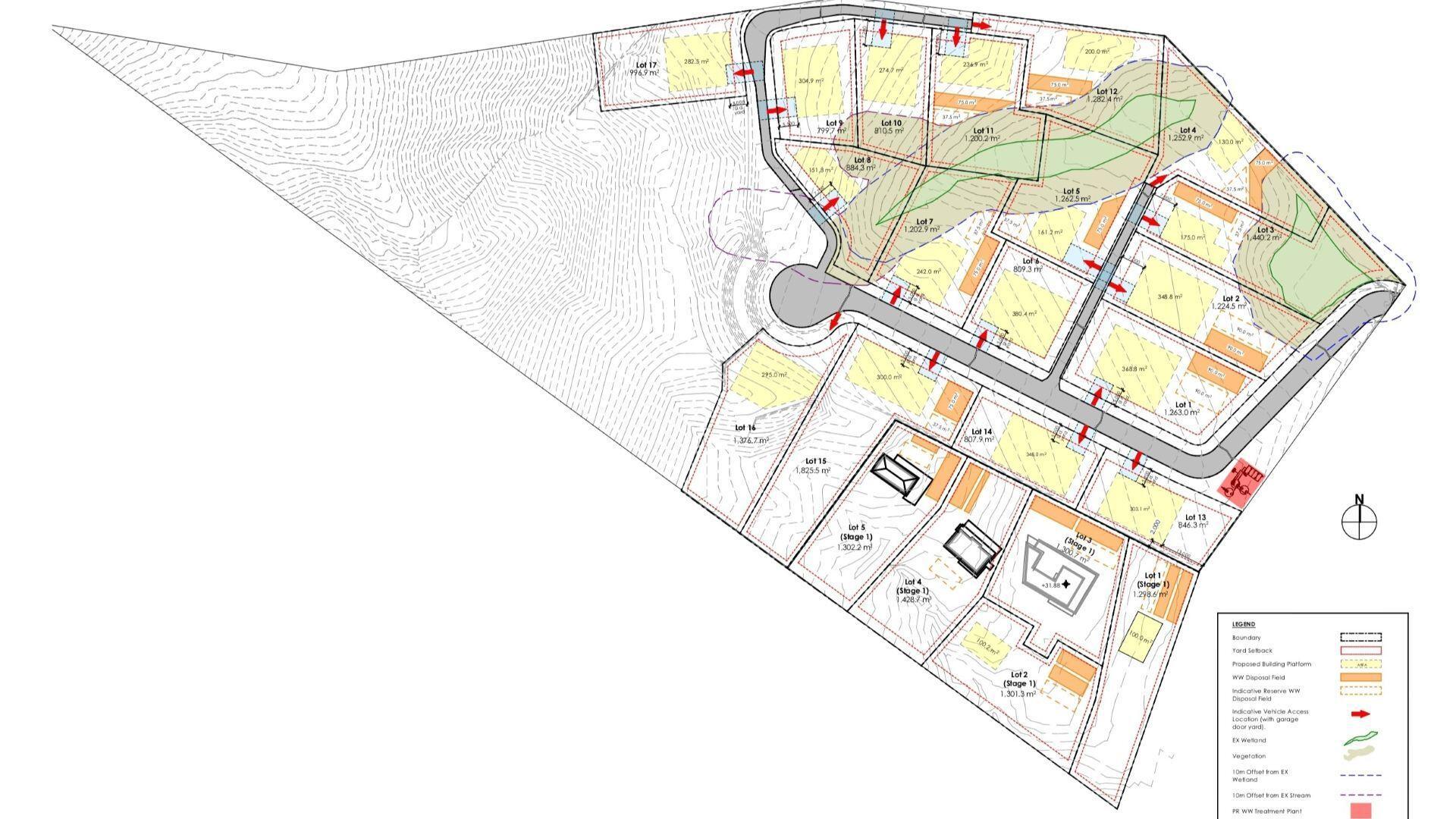 Hahei Te Rawhiti site plan