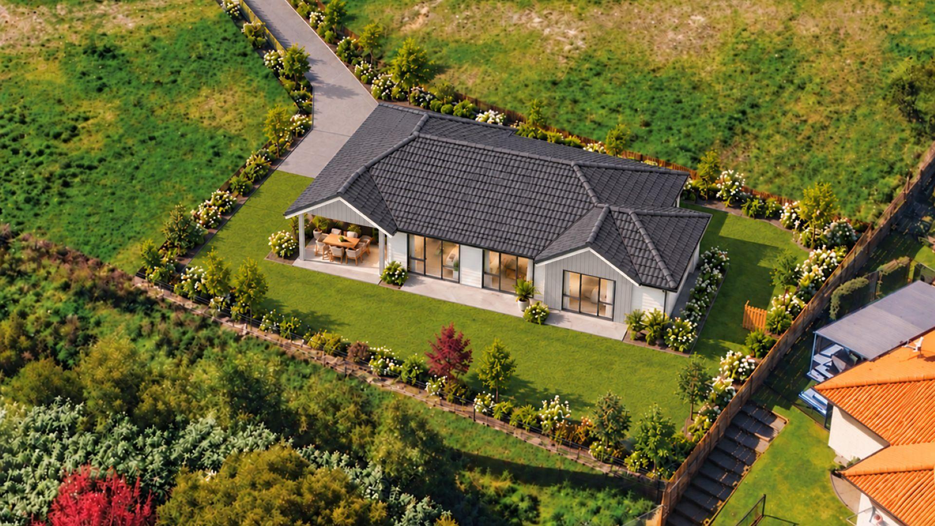 Light Grey Cladding on Aerial Home-1