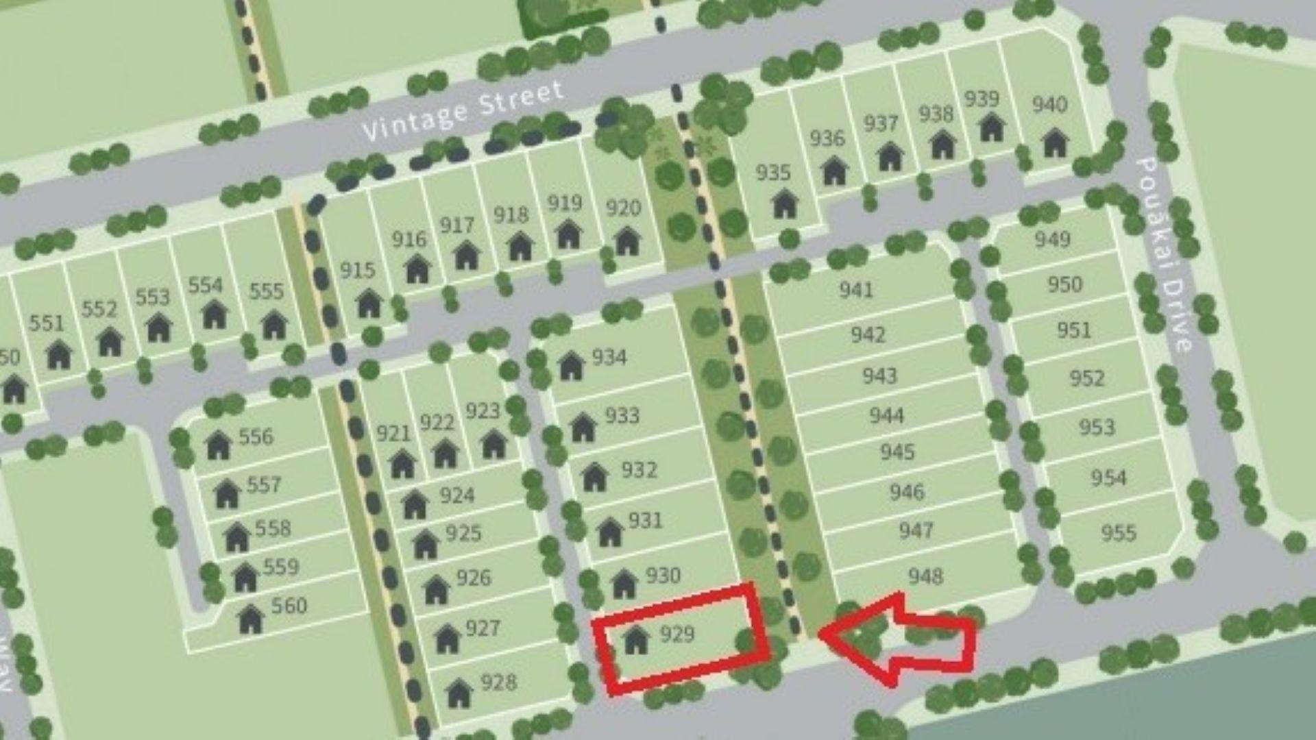 Lot 929 Petrichor Ct - development plan