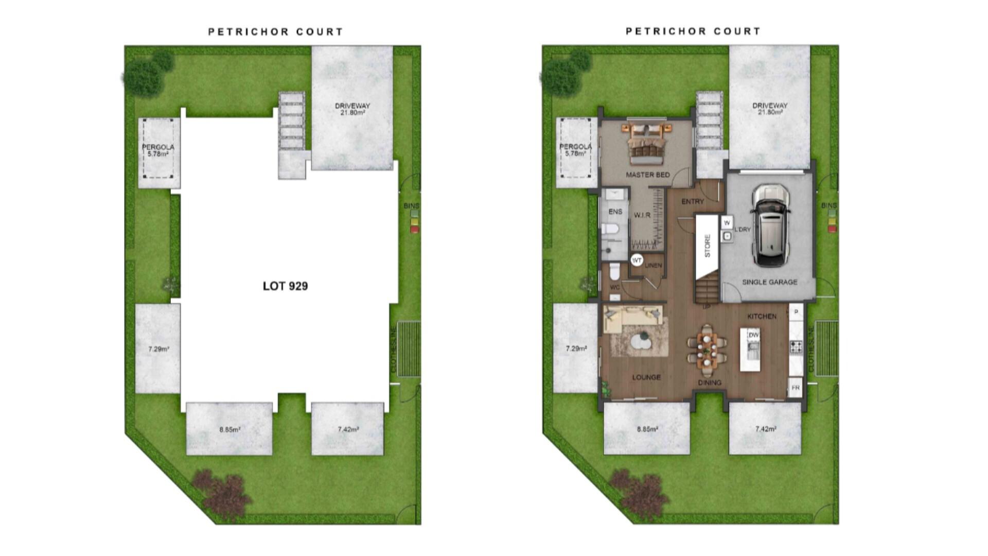Lot 929 Petrichor Ct - siteplan
