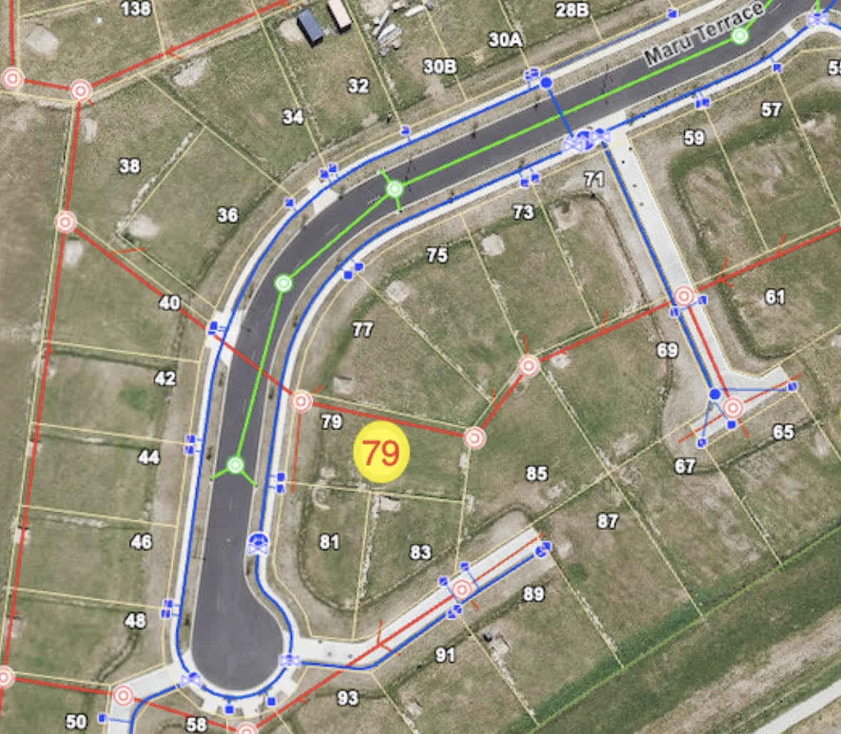 Location of the Section - 79 Maru Terrace Location of the Section - 79 Maru Terrace