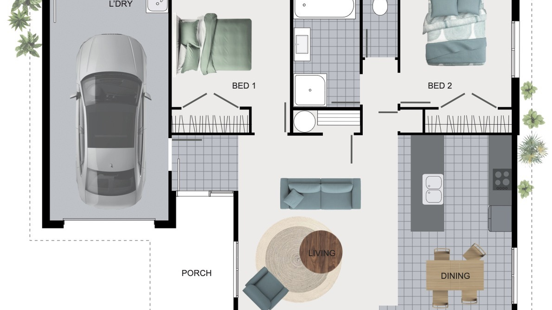 Totara 2 Bed Floor Plan JPG